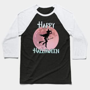 Happy Halloween - The Flying Witch Baseball T-Shirt